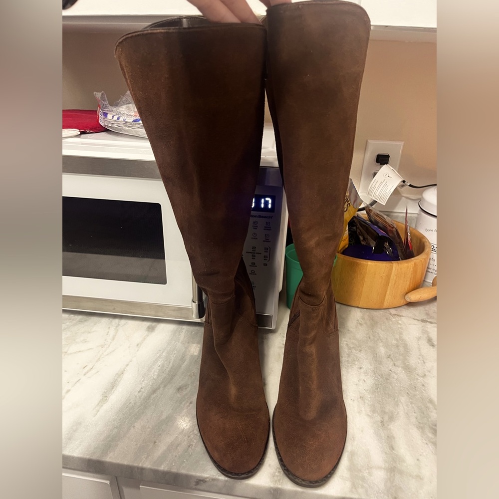 Adrienne Vittadini Over the Knee Brown Boots